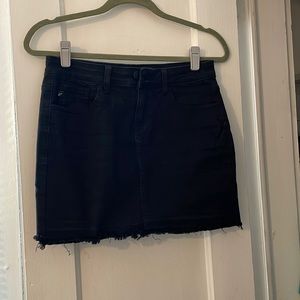 Black Jean Skirt